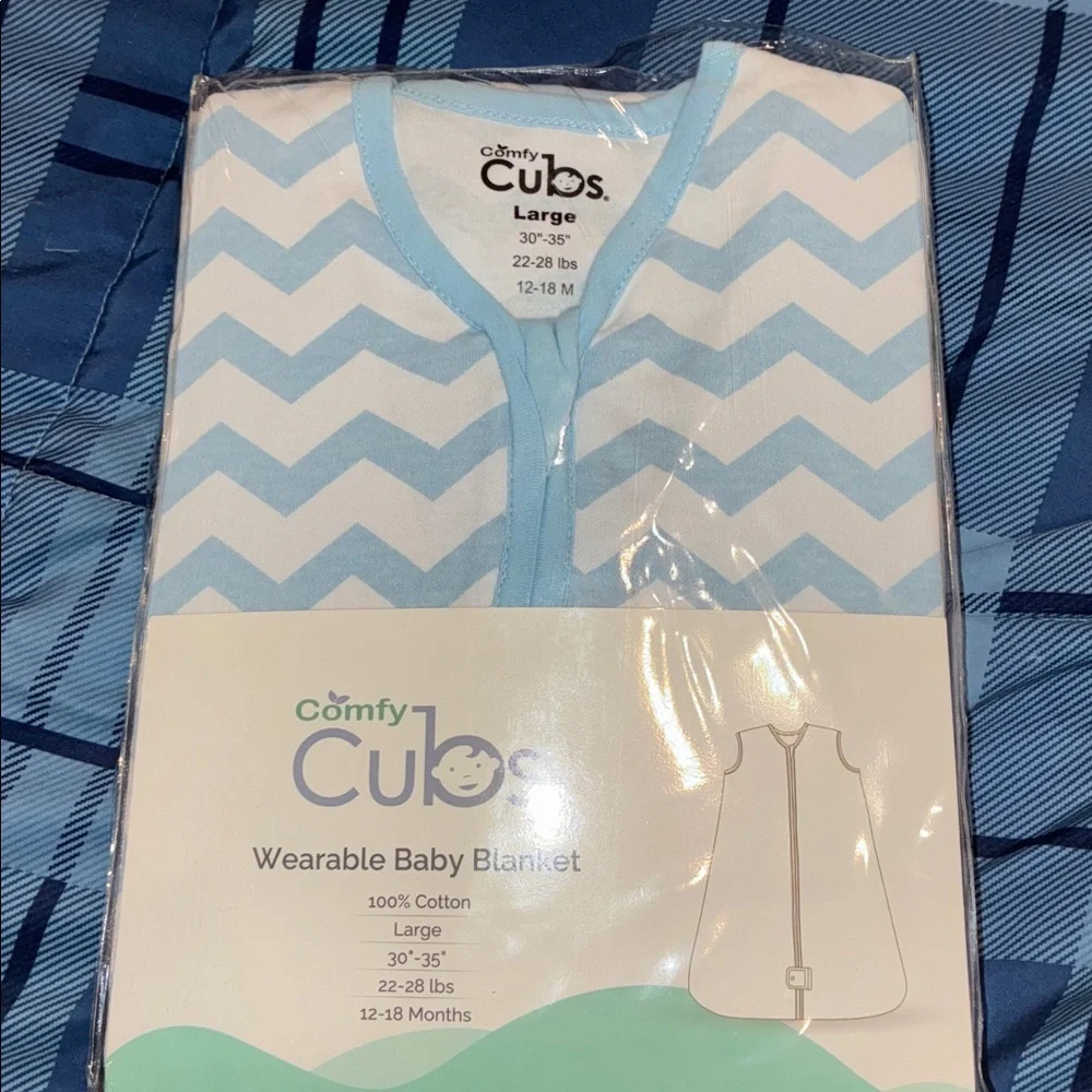 NWT Comfy Cubs Baby 2 pack Sleep Sacks 12-18 Months, Large blue - Picture 3 of 5